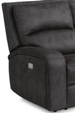 Curved Track Arm, Back Wings and Contrast Stitching for a Touch of Contemporary Style
