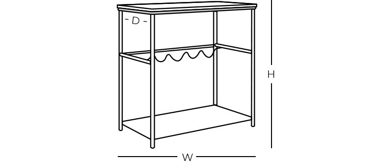 Dimensions - Bar Cart