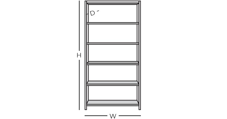 Dimensions - Bookcase