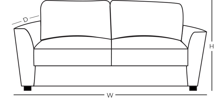 Dimensions - Loveseat