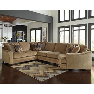 Benchcraft Lonsdale 4-Piece Sectional with Right Cuddler