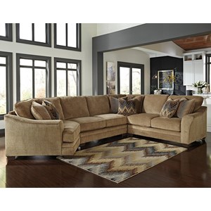 Benchcraft Lonsdale 4-Piece Sectional with Left Cuddler