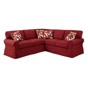 Craftmaster 922800 2 Pc Sectional Sofa with RAF Return Sofa
