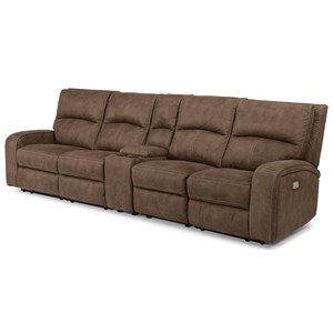 Power Reclining Long Sectional