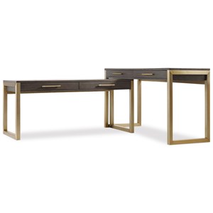 Modern Two Piece Desk Group