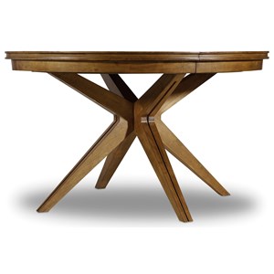 Hooker Furniture Retropolitan 52" Round Dining Table with One 18" Leaf