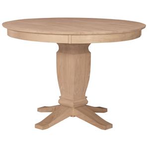 52" Round Gathering Height Pedestal Table