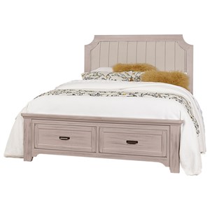 Queen Upholstered Storage Bed