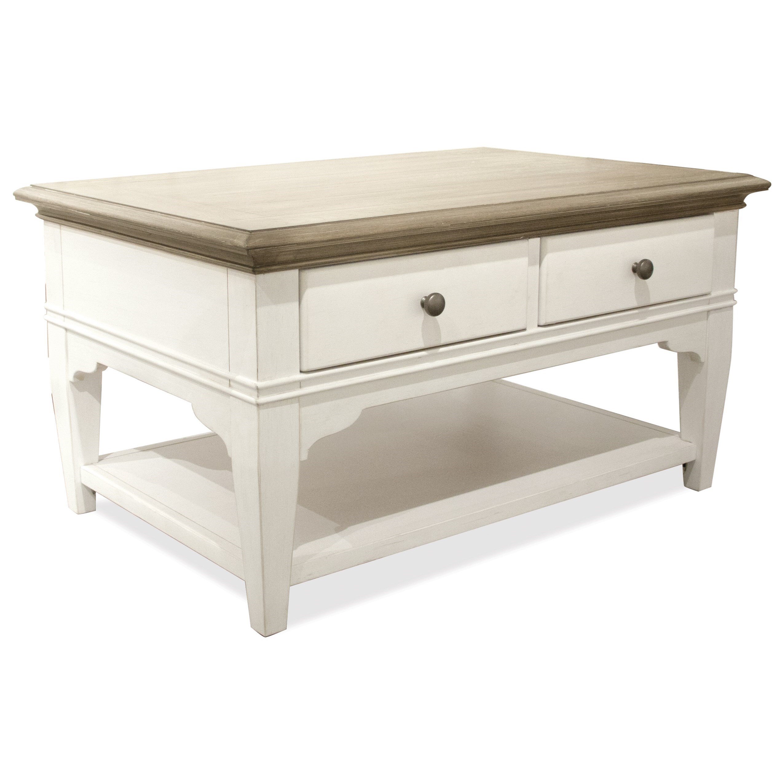 Myra Small Leg Coffee Table by Riverside Furniture at Furniture Barn