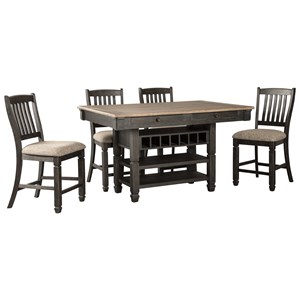 5-Piece Counter Table and Stool Set