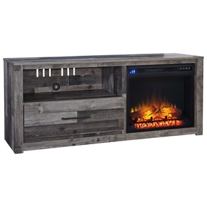 TV Stand with LED Fireplace