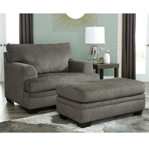 Chair and a Half with Ottoman