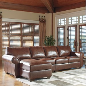 Signature Design by Ashley Lugoro 3-Piece Sectional with Left Chaise