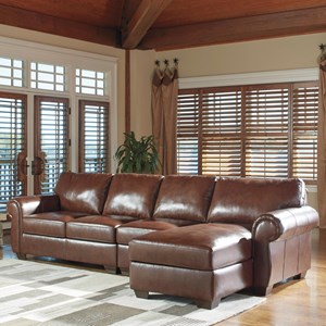 Signature Design by Ashley Lugoro 3-Piece Sectional with Right Chaise