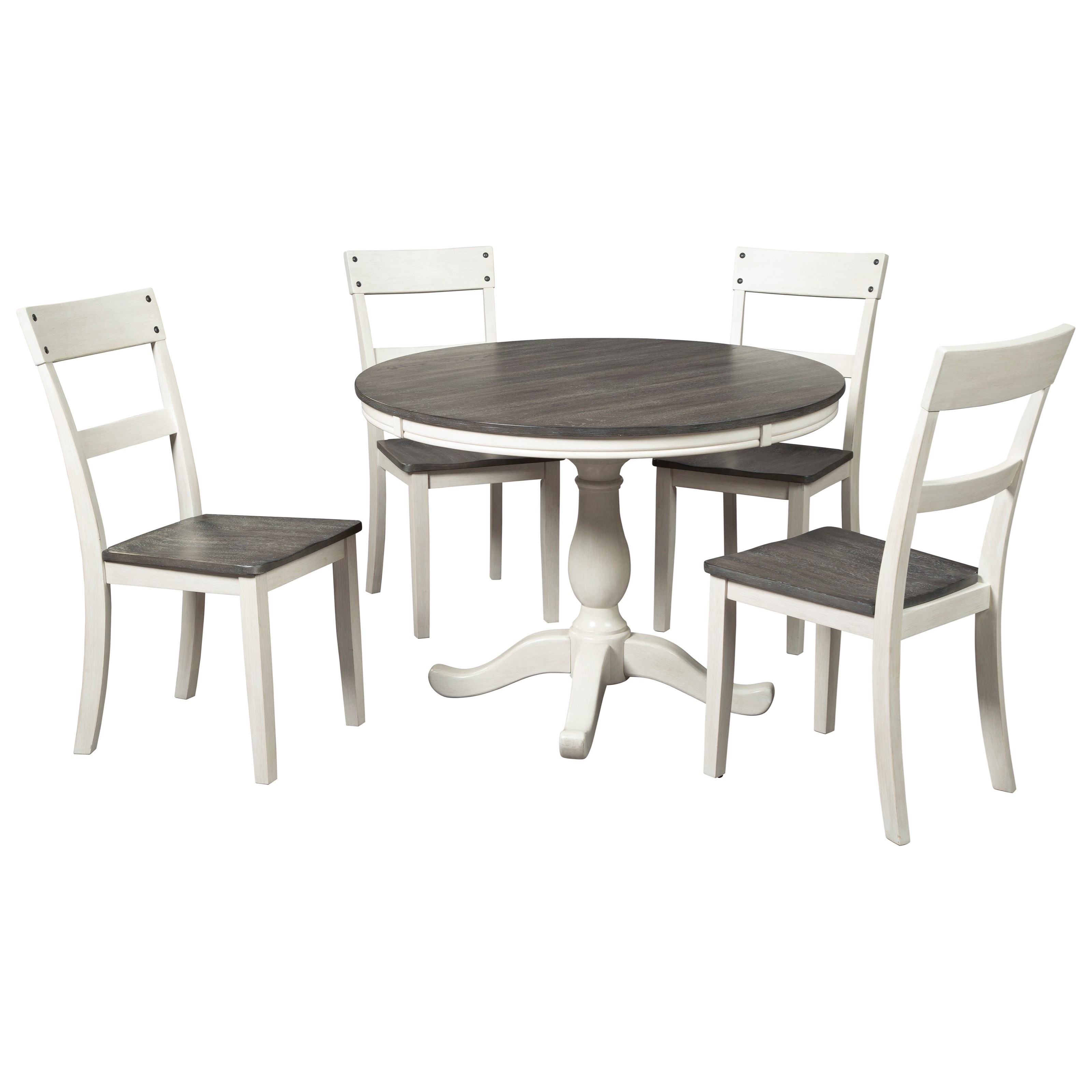 5-Piece Round Dining Table Set