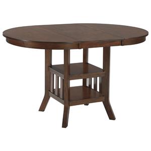 Signature Design by Ashley Renaburg Oval Dining Room Counter Extension Table