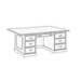 Desk - Double Pedestal