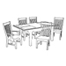 Table & Chair Set - 7 +Pc