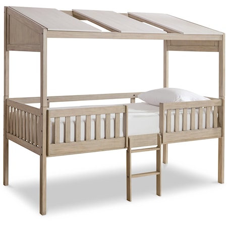 Twin Loft Bed with Roof