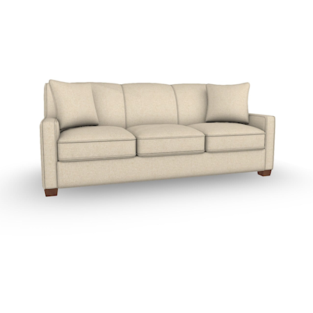 Queen Stationary Memory Foam Sleeper Sofa