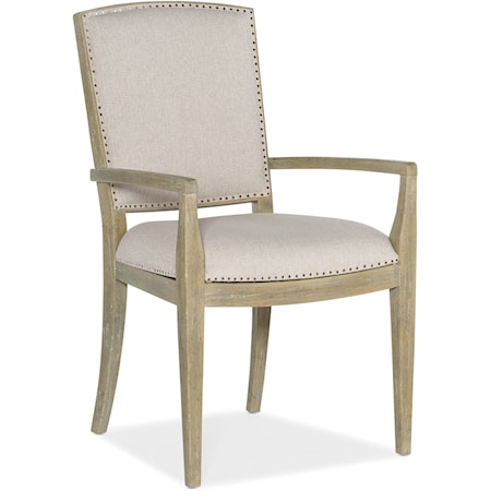 Carved Back Arm Chair