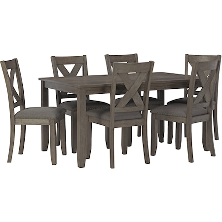 7-Piece Rectangular Dining Room Table Set