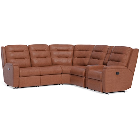 6-Pc Pwr Headrest & Lumbar Rec Sectional