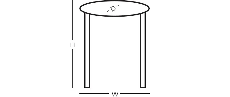 Line drawing of product