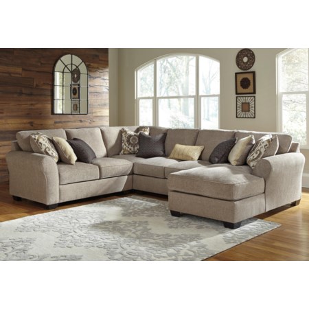 4-Piece Sectional with Chaise
