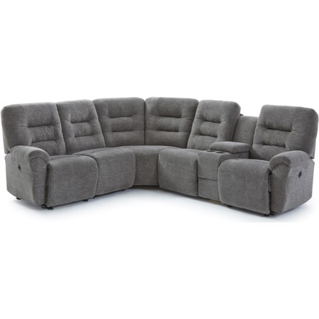 4-Seat Power Reclining Sectional Sofa