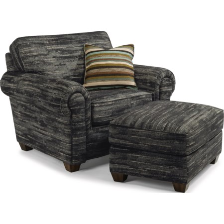 Chair and Ottoman Set