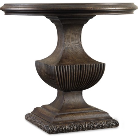 Urn Pedestal Nightstand