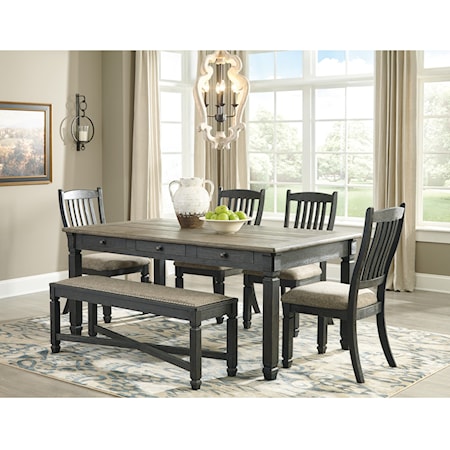 Table and Chair Set with Bench
